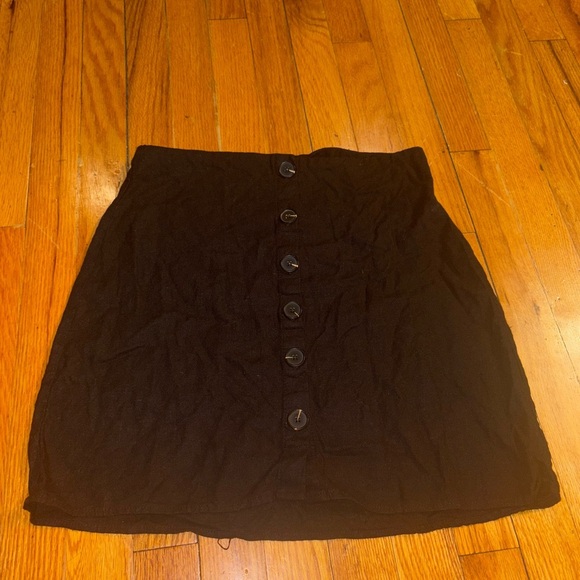 Cotton On Black Button-Up Skirt - Picture 1 of 5